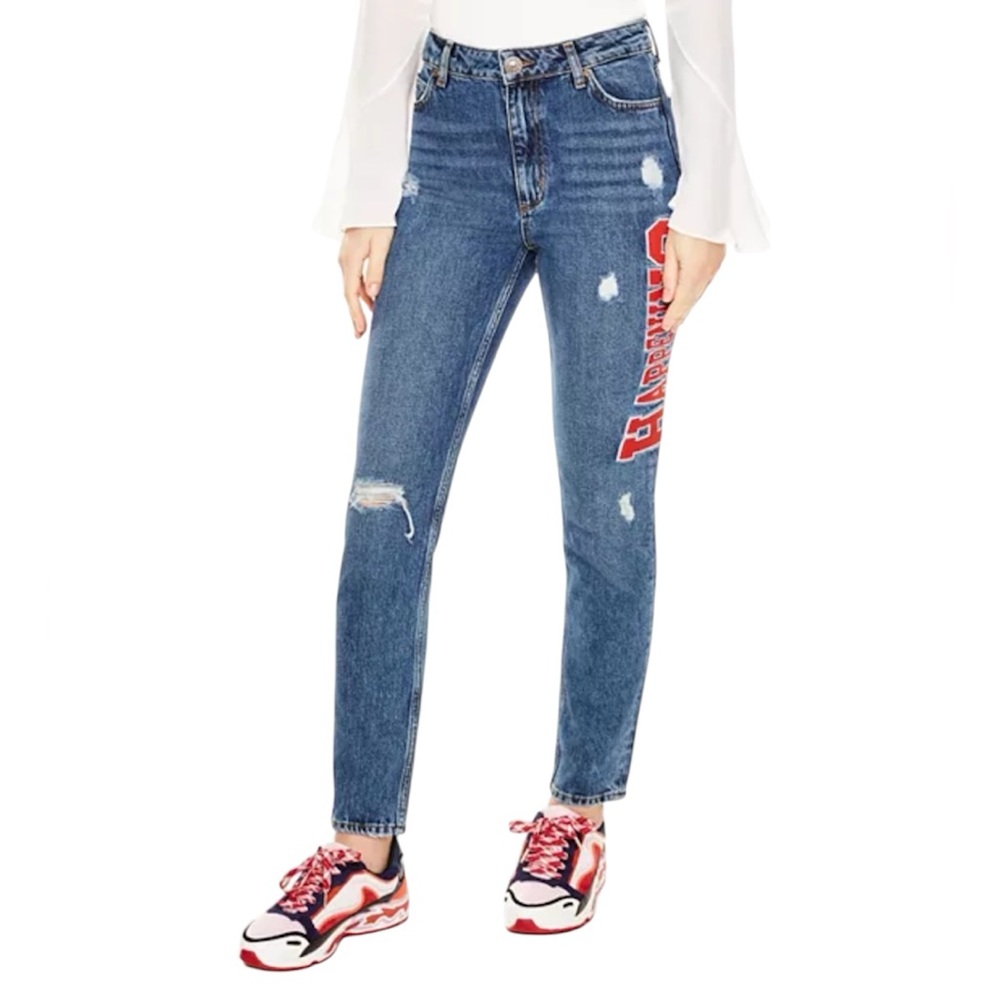 Sandro Hortense Distressed Happening Crop Jeans